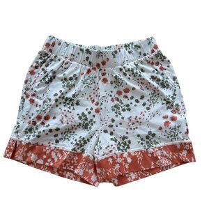 Pact Staycation Sleep Short Small Cream Floral Organic Cotton Comfortable Lounge